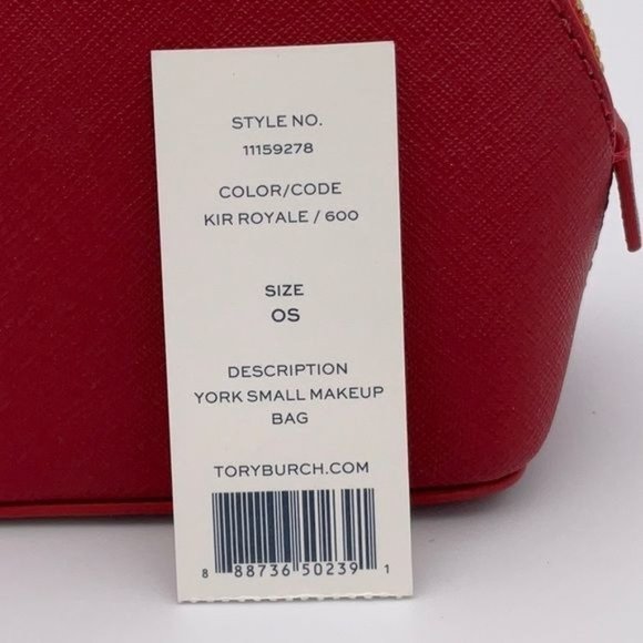 Tory Burch York Leather Beautiful Makeup Bag NWT - Picture 5 of 5